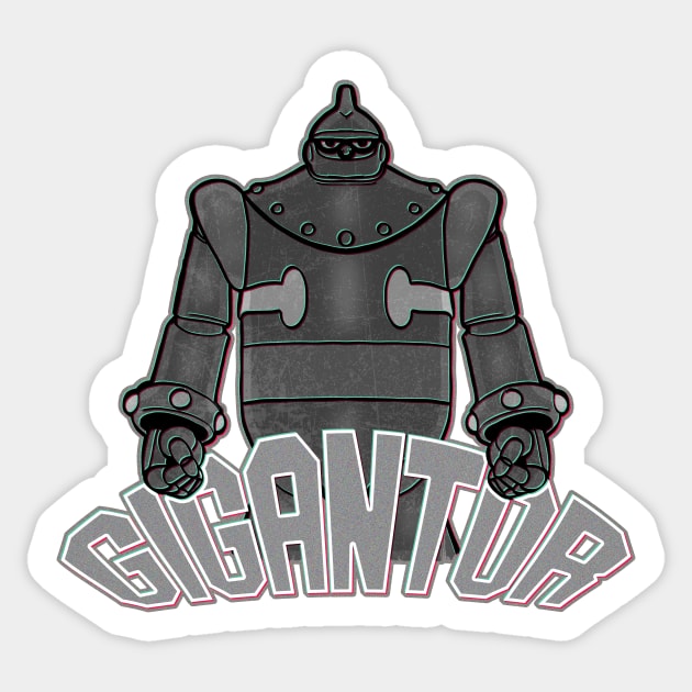 Gigantor! Sticker by Doc Multiverse Designs
